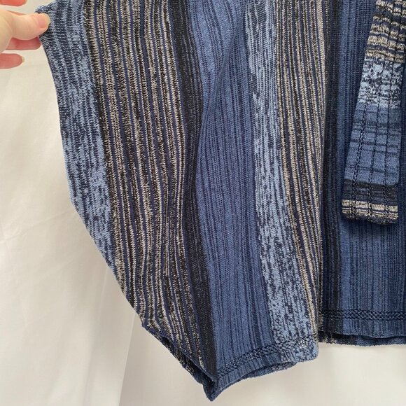 Anthropologie Sparrow Cotton Wool Striations Ponch Skirt S Indigo Blue Boho $138 - Picture 5 of 9